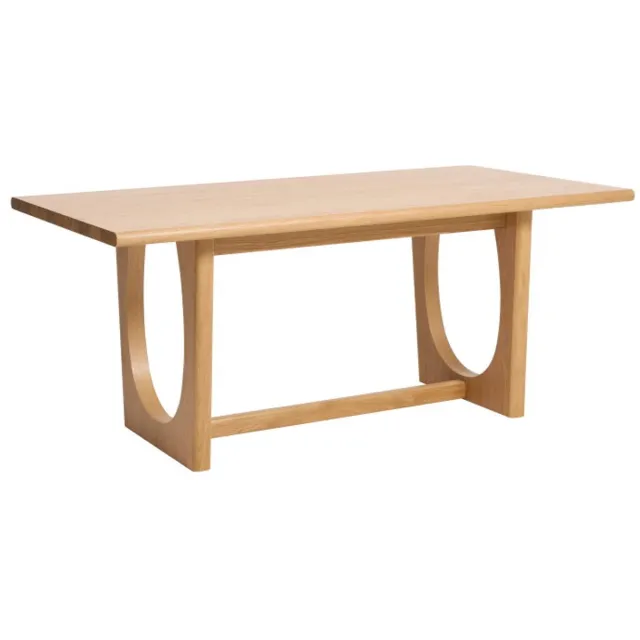 Meubelplaats Eettafel Flow eikenhout 95x180 CM - Naturel