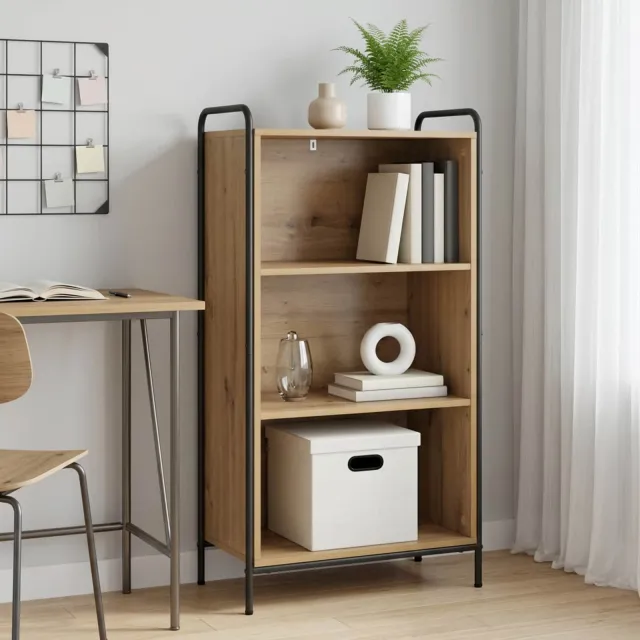 vidaXL Boekenkast 55,5 x 33 x 174 cm Bewerkt hout Artisanaal eiken, foto 2