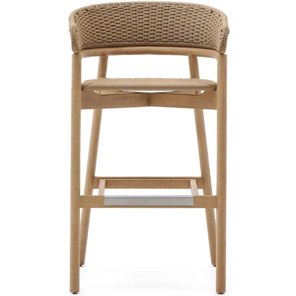 Kave Home Arinella outdoor barkruk acaciahout beige, foto 4