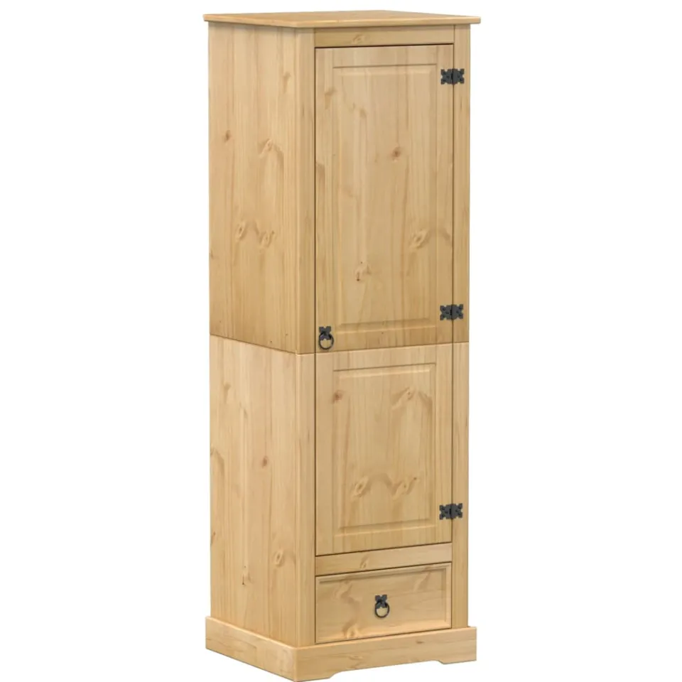 vidaXL Kledingkast Corona 55x50x170 cm massief grenenhout bruin, foto 3
