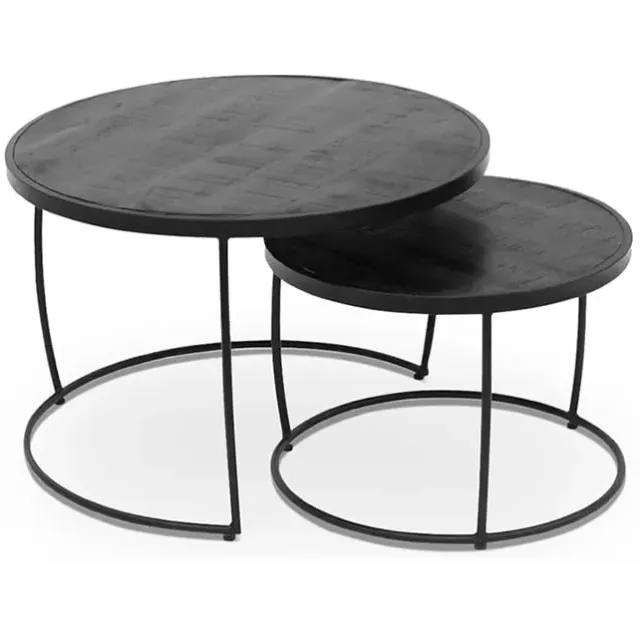 salontafelset Nova zwart