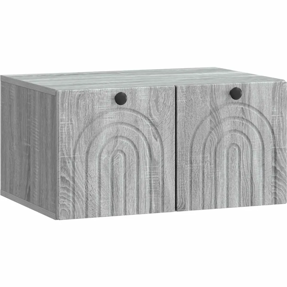 vidaXL Wandbeugel TV-kast Grijs sonoma 59,5 x 41 x 30 cm Bewerkt hout, foto 3