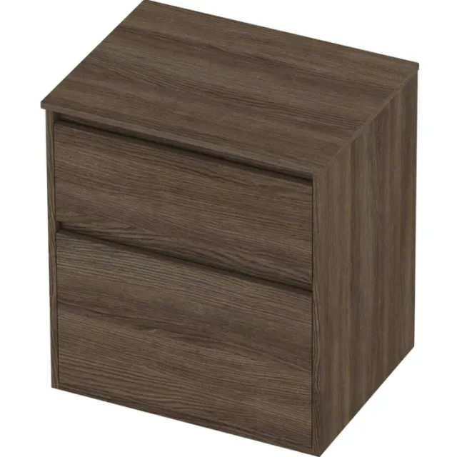 Proline Deck Badmeubelset Greeploos Asymmetrisch Kader 60x46x67 cm Vital Oak Eiken