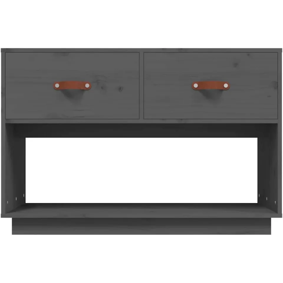 vidaXL Tv-meubel 90x40x60 cm massief grenenhout grijs, foto 4