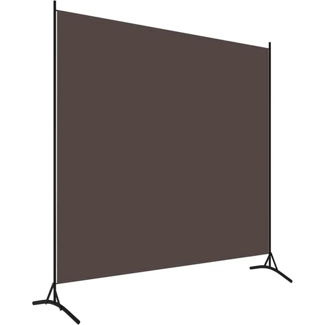 vidaXL Kamerscherm met 1 paneel 175x180 cm bruin