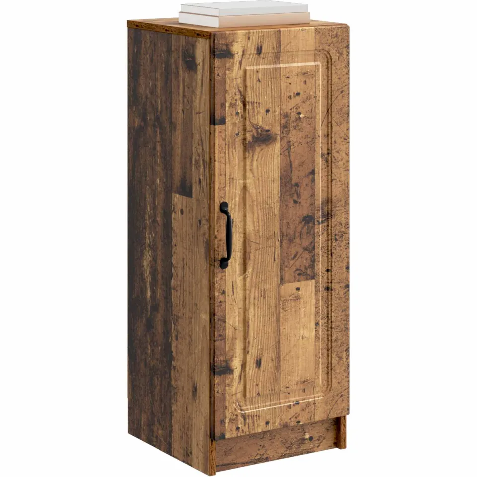 vidaXL Dressoir Oud hout 33 x 34,5 x 87 cm Bewerkt hout Bruin