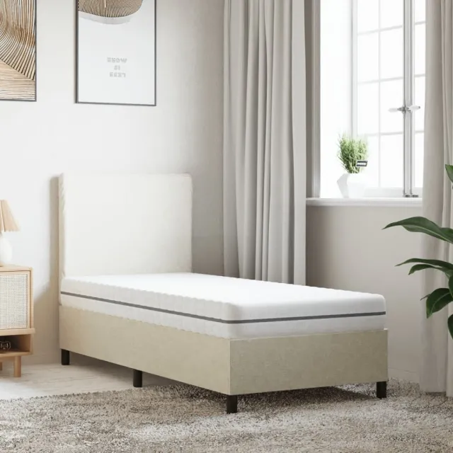 vidaXL Schuimmatras middelzacht 80x200 cm Wit
