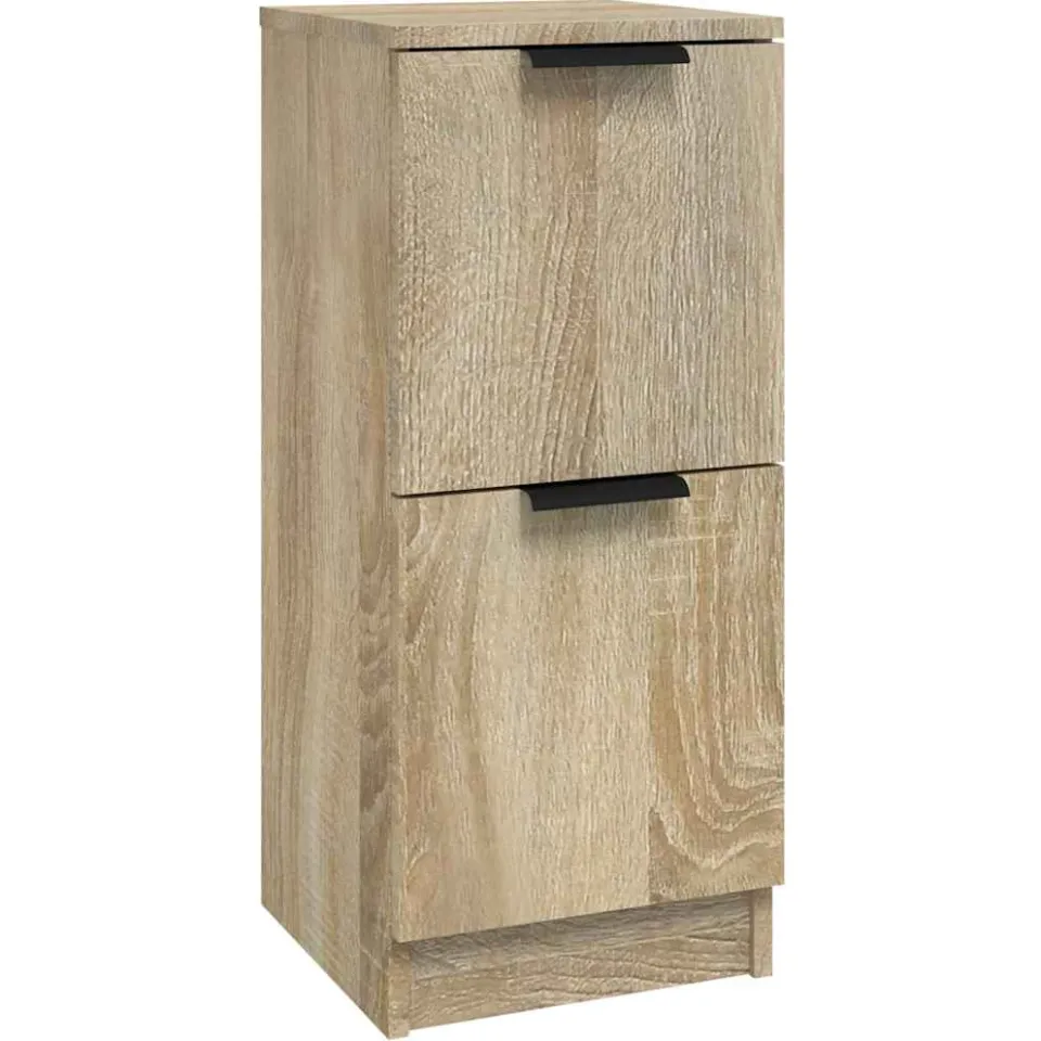 vidaXL Dressoir 30x30x70 cm bewerkt hout sonoma eikenkleurig, foto 3