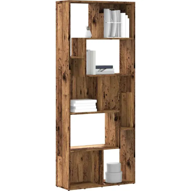 vidaXL Boekenkast 67x24x161 cm bewerkt hout oud houtkleurig Bruin
