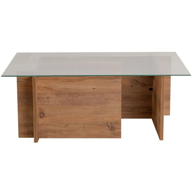 Skye Decor Houten salontafel "Vetrino" - 105 x 65 x 40 cm - Atlantic Pine Atlantische Kiefer
