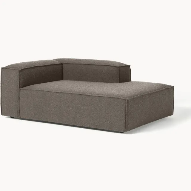Westwing Collection Bouclé hoekbankmodule Lennon taupe