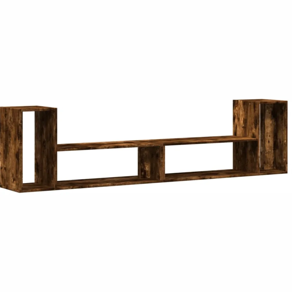 vidaXL Tv-meubelen 2 st 100x30x50 cm bewerkt hout gerookt eikenkleurig, foto 3