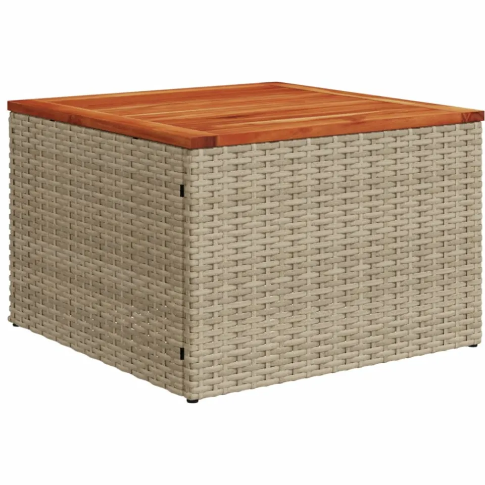 vidaXL Patio Sofa Set 7-zits Mix Beige en Lichtgrijs
