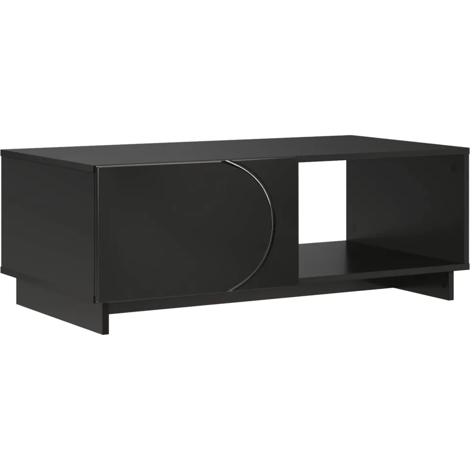 vidaXL Salontafel Zwart 95 x 50,5 x 35 cm Bewerkt hout, foto 3