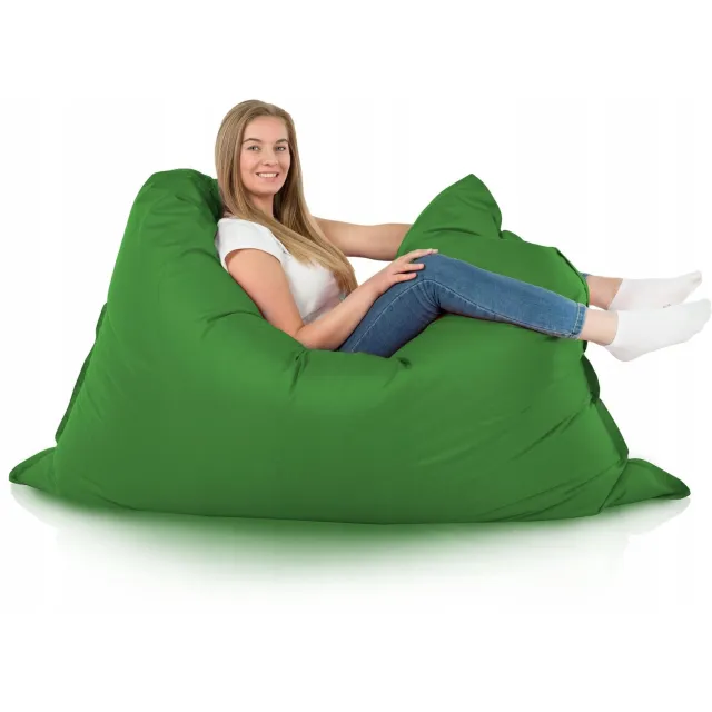 Italpouf XXL Groene Waterdichte Puf - Outdoor Tuin Loungestoel