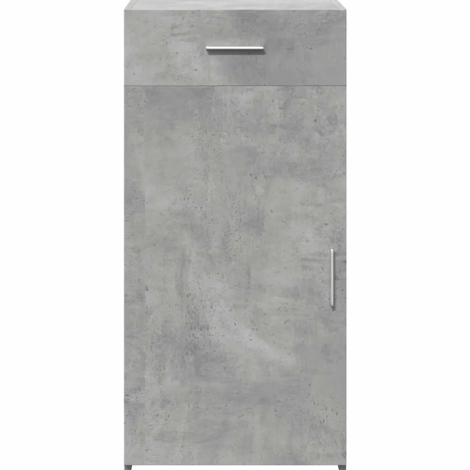 vidaXL Dressoir 45x42,5x93 cm bewerkt hout betongrijs