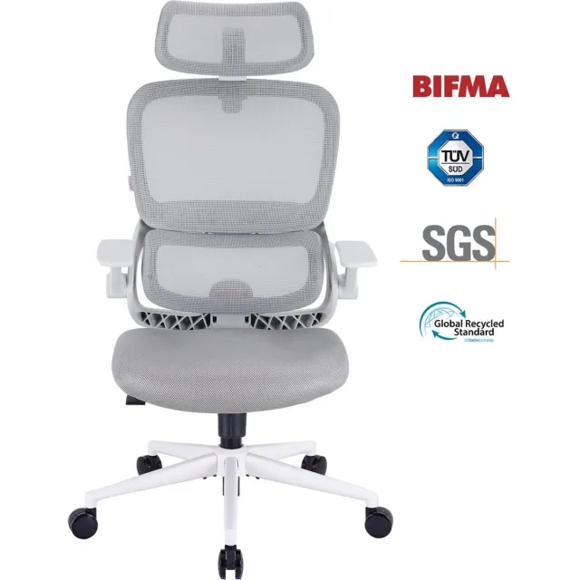Sihoo B100 SE Ergonomische stoel – Lendensteun, Opklapbare armleuningen, Wit B100 SE Wit