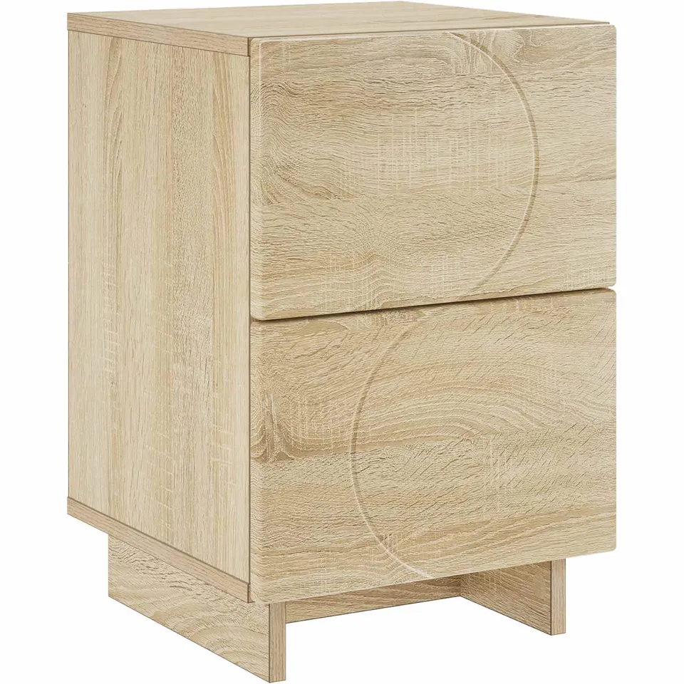 vidaXL Nachtkastje Sonoma Eiken 33,5 x 34,5 x 50 cm Bewerkt hout, foto 3