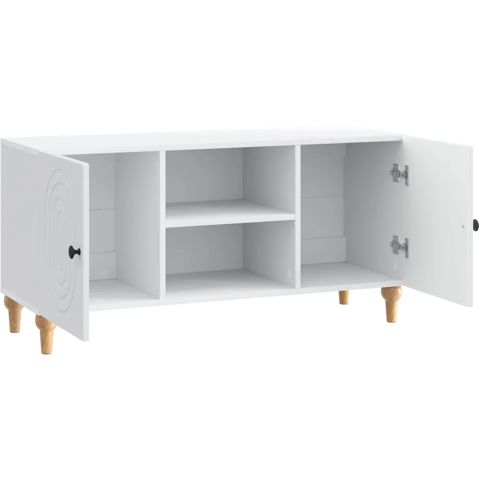 vidaXL TV-kast Wit 102 x 34,5 x 50 cm Bewerkt hout, foto 4