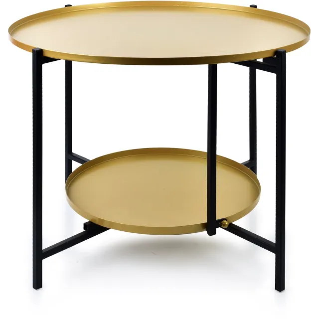 mondex 2-laags salontafel Lucas | Mondex Zwart;Goud