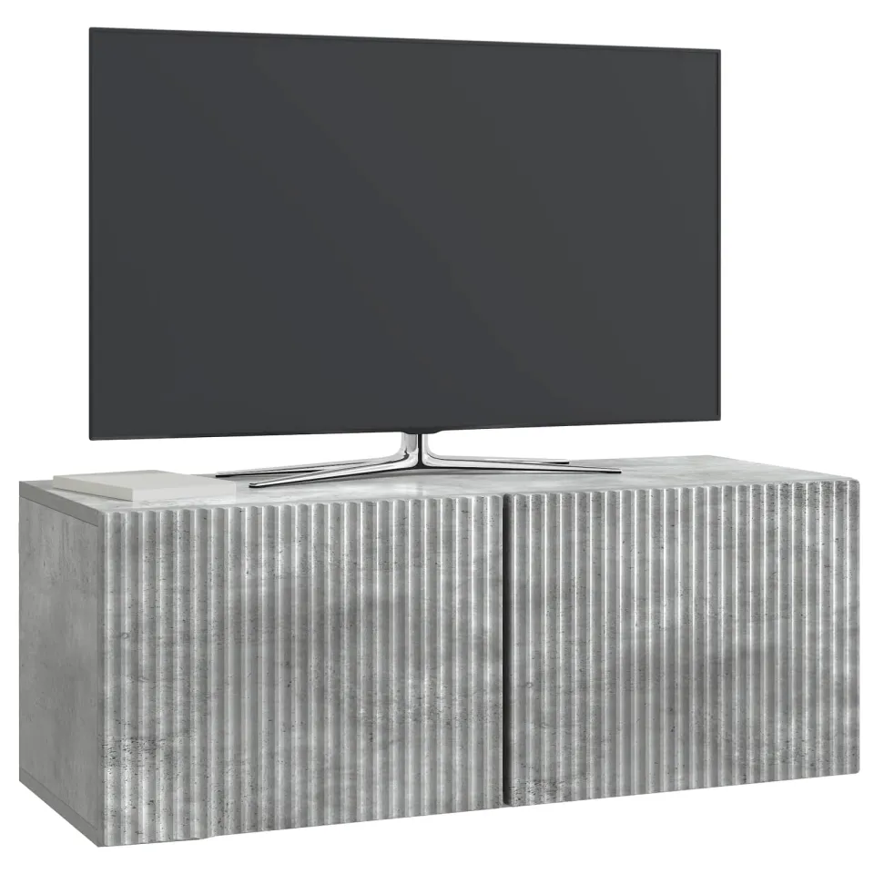 vidaXL Wandbeugel TV-kast 78,5 x 31 x 30 cm Betongrijs Bewerkt hout grijs, foto 3