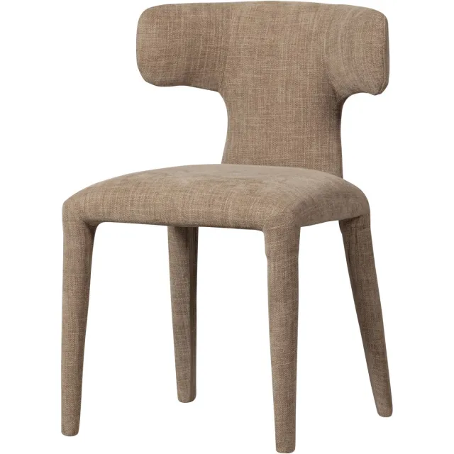 WOOOD Permit Eetkamerstoel - Geweven Stof - Zand/Beige - 78x52x53 cm