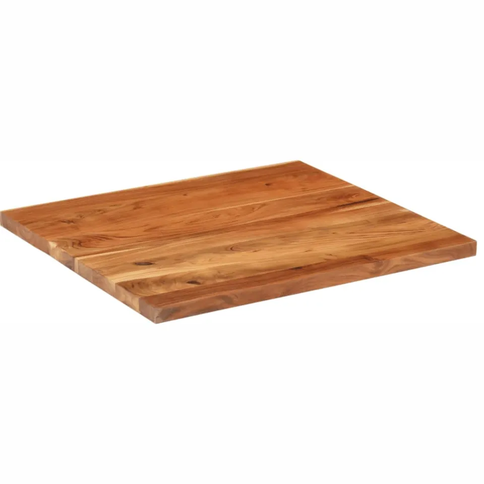 vidaXL Tafelblad rechthoekig 110x80x2,5 cm massief acaciahout Bruin