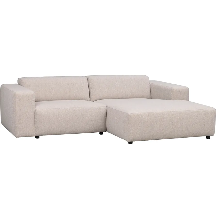 Rowico Home Willard gestoffeerde 3-zits hoekbank lichtbeige - rechts - 234 cm beige, foto 3