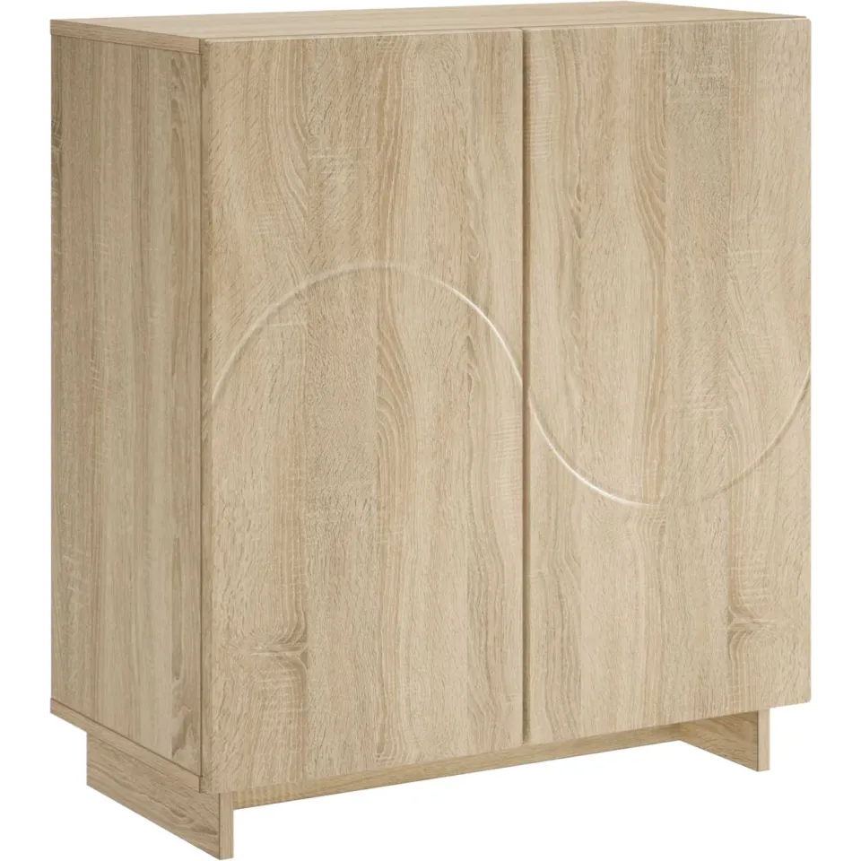 vidaXL Dressoir Sonoma Eiken 67 x 34,5 x 75 cm Bewerkt hout, foto 3