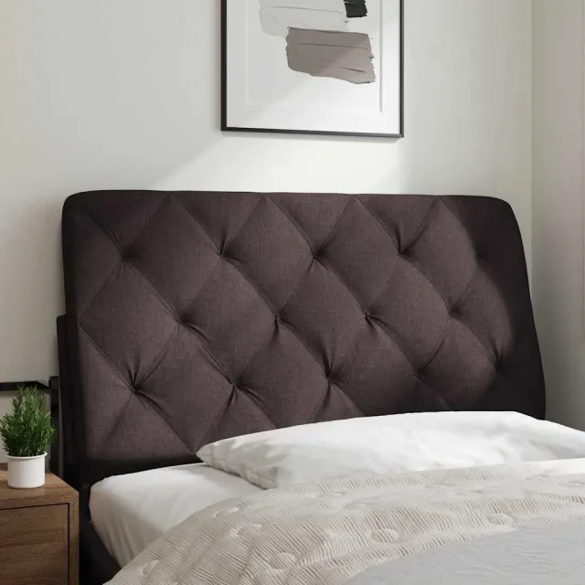 vidaXL Hoofdbordkussen 100 cm stof donkerbruin