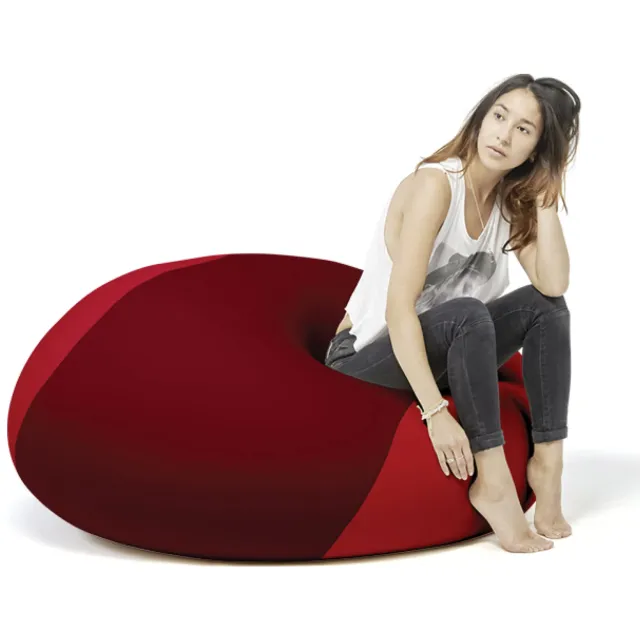 zitzak Ollie rood Bordeaux + Rood