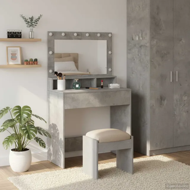 vidaXL Plafondtafel Beton Grijs 78,5 x 41 x 135 cm Bewerkt hout, foto 2