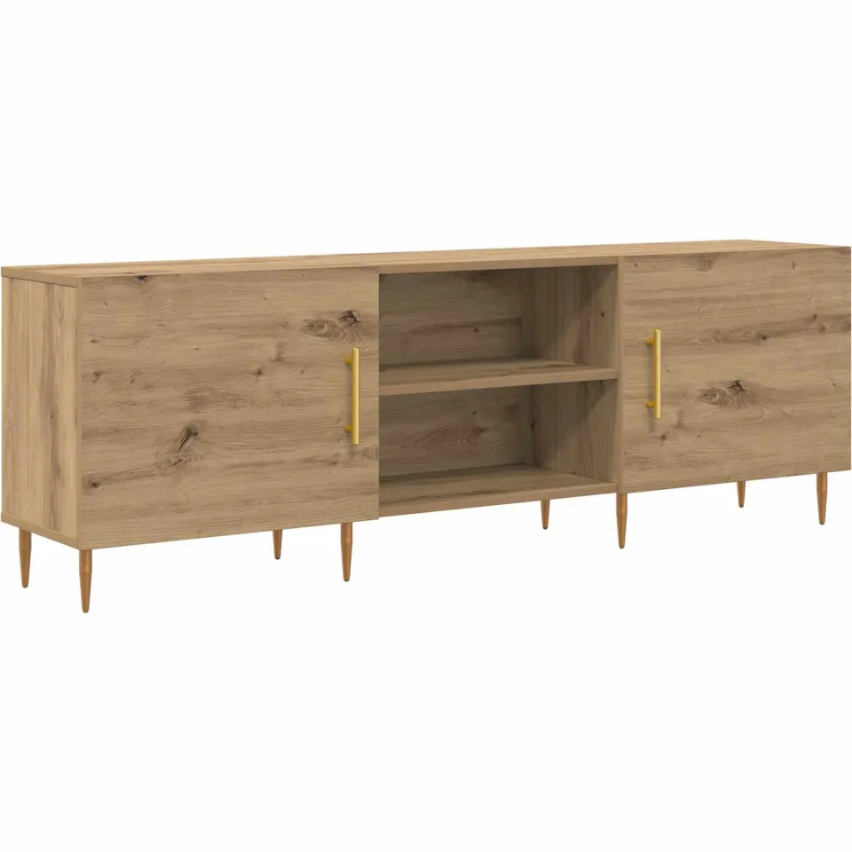 vidaXL TV-kast 150 x 30 x 50 cm artisanaal eikenkleurig Bewerkt hout Bruin