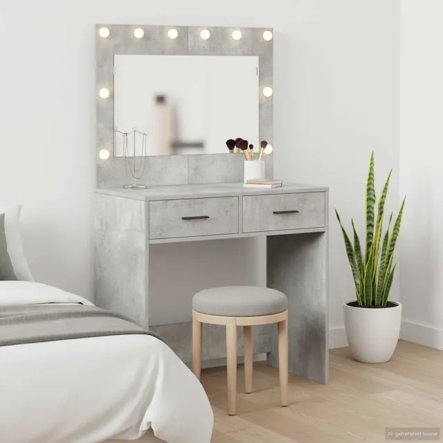 vidaXL Plafondtafel Beton Grijs 78,5 x 41 x 135 cm Bewerkt hout, foto 2