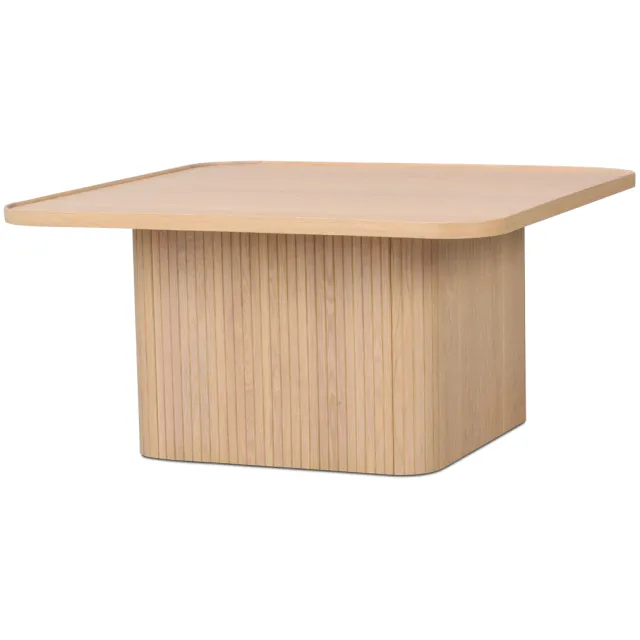 Rowico Home Sullivan houten salontafel whitewash - 80 x 80 cm Bruin