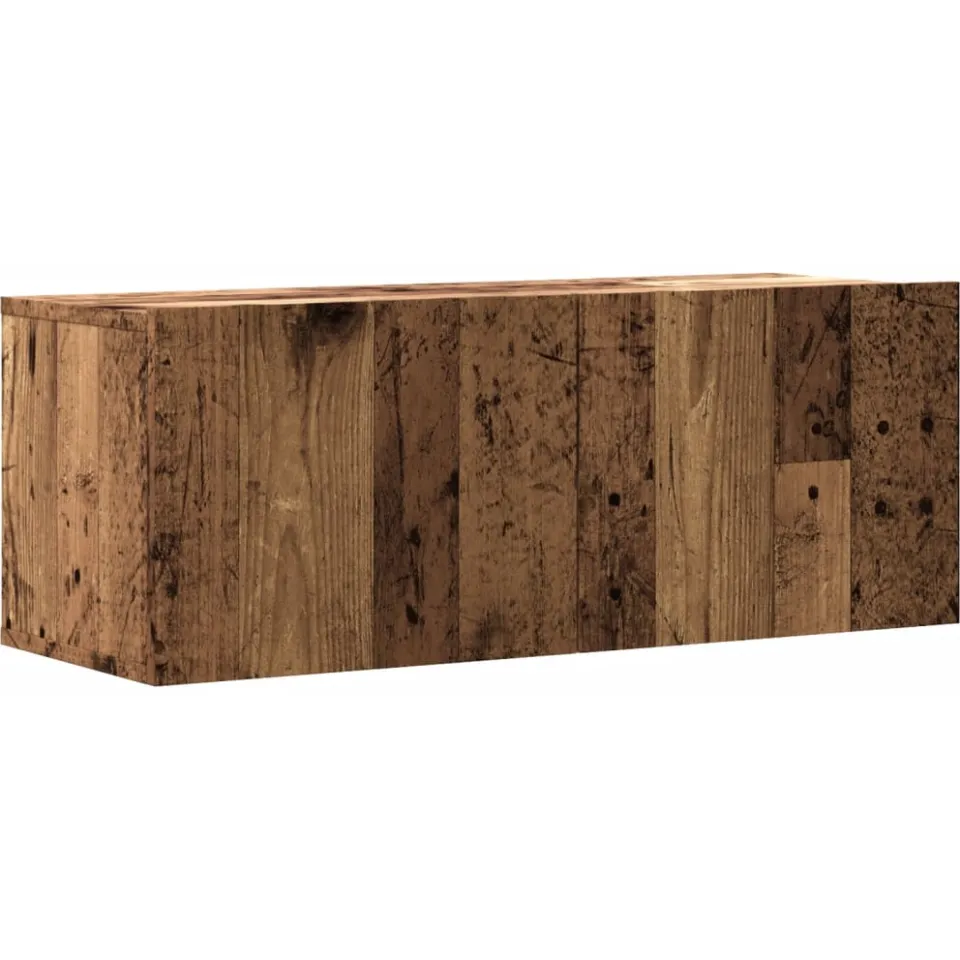 vidaXL Tv-wandmeubel 80x30x30 cm bewerkt hout oud houtkleurig bruin, foto 3