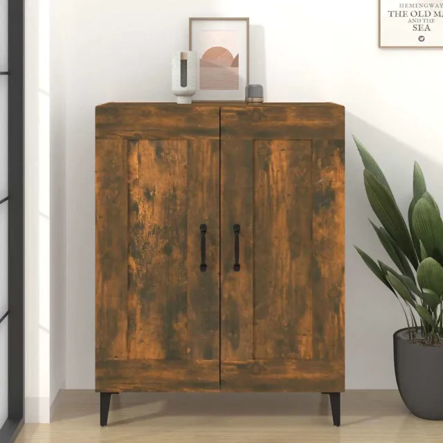 vidaXL Dressoir 69,5x34x90 cm bewerkt hout gerookt eikenkleurig, foto 2