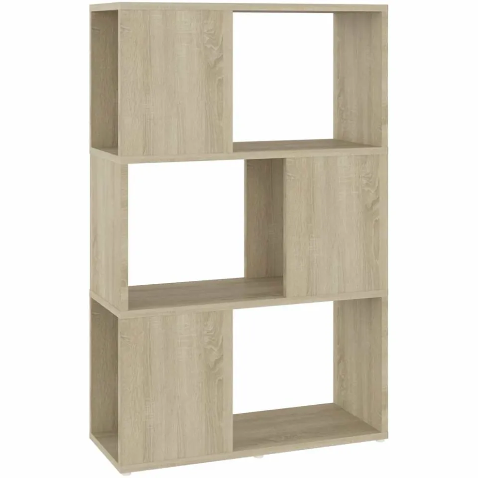 vidaXL Boekenkast/kamerscherm 60x24x94 cm bewerkt hout sonoma eiken Bruin