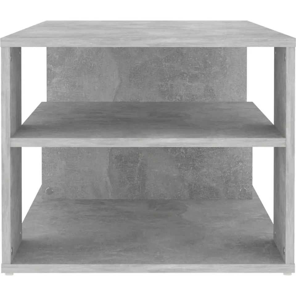 vidaXL Salontafel 100x50x40 cm bewerkt hout betongrijs grijs, foto 4