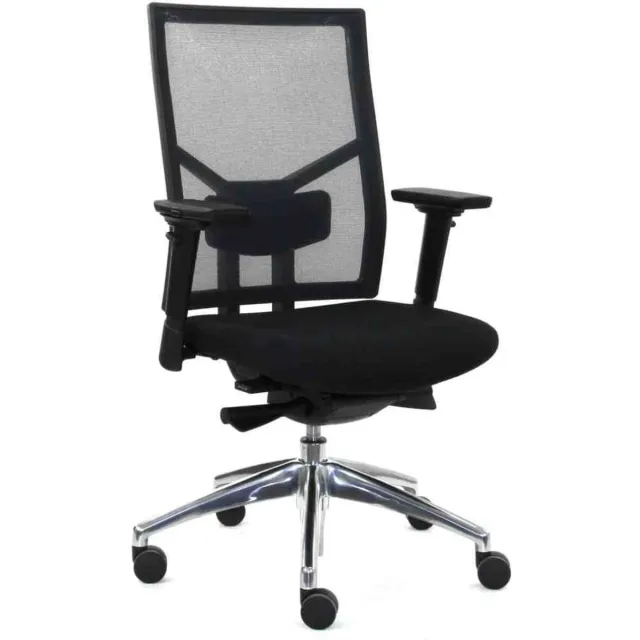 Workliving Zuidas Mesh - Ergonomische Bureaustoel (N)EN 1335 mesh - alu onderstel