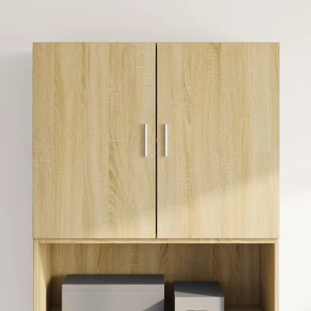 vidaXL Wandkast 80x42,5x64 cm bewerkt hout sonoma eikenkleurig Bruin