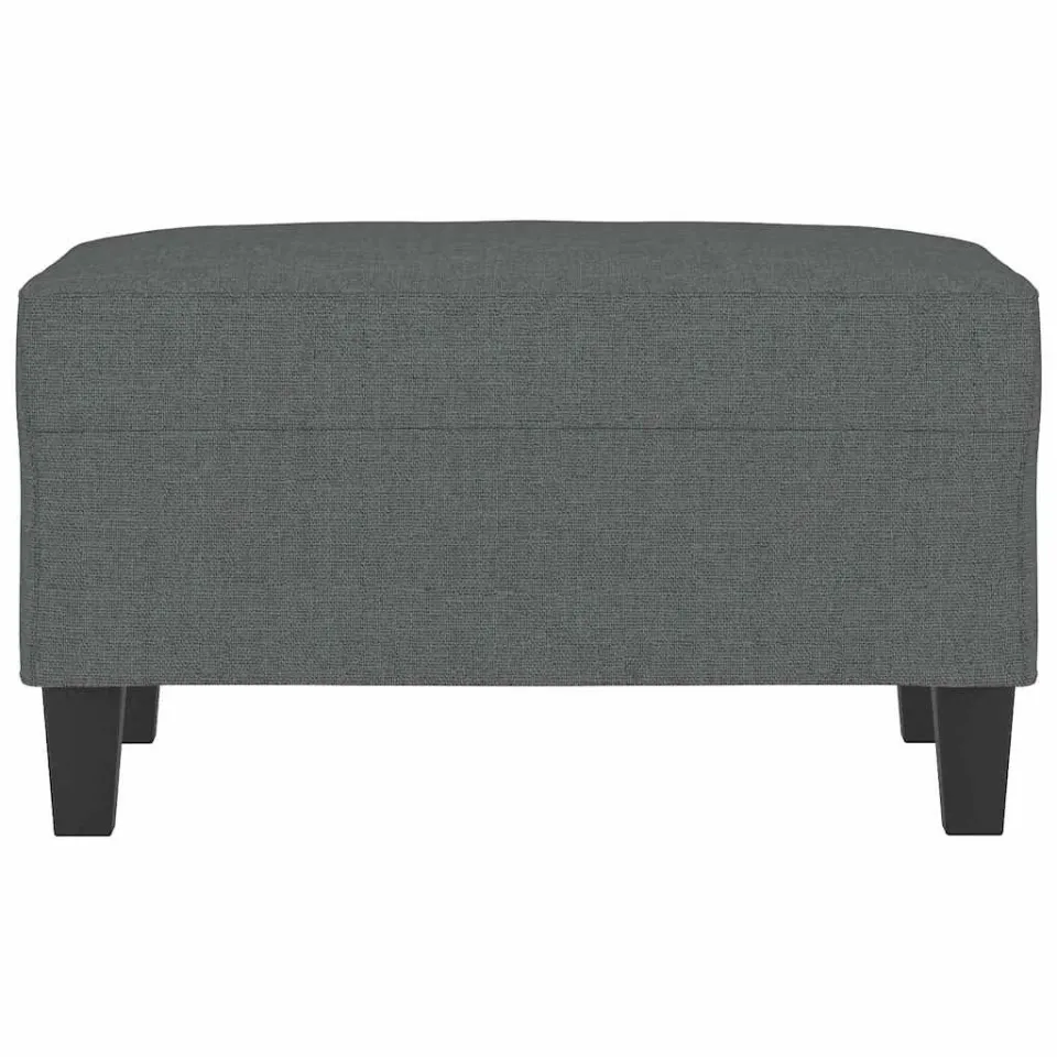 vidaXL Voetenbank 70x55x41 cm stof donkergrijs