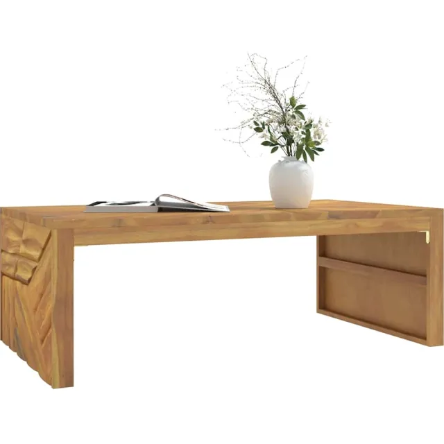 vidaXL Wandtafel 110x60x38 cm massief teakhout Bruin