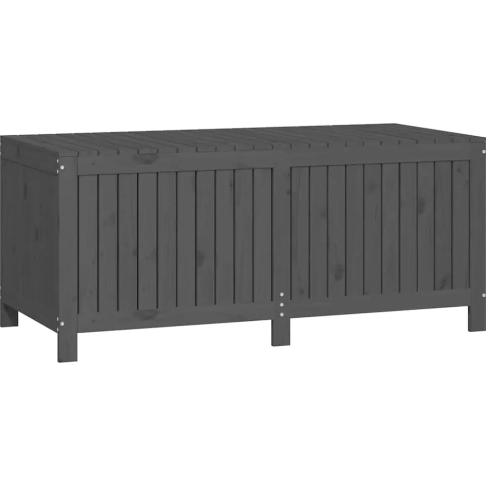 vidaXL Tuinbox 147x68x64 cm massief grenenhout grijs, foto 4