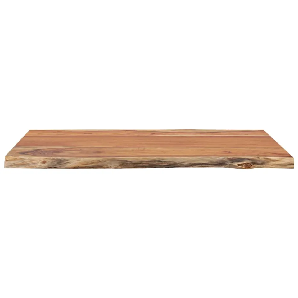 vidaXL Tafelblad rechthoekig natuurlijke rand 80x60x2,5 cm acaciahout Bruin