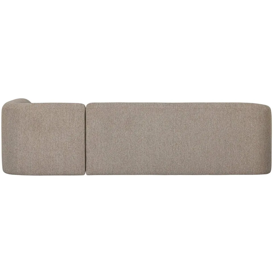 WOOOD Sloping Hoekbank Rechts - Polyester - Naturel - 77x225x87, foto 4