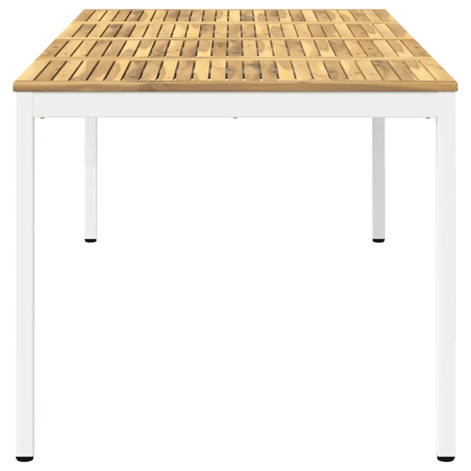 vidaXL Tuindiner tafel NAARDEN Wit 196 x 100,5 x 75 cm, foto 4