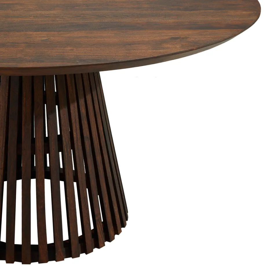 NOUS Living eetkamertafel Sansa (⌀140 cm) walnoot, foto 5