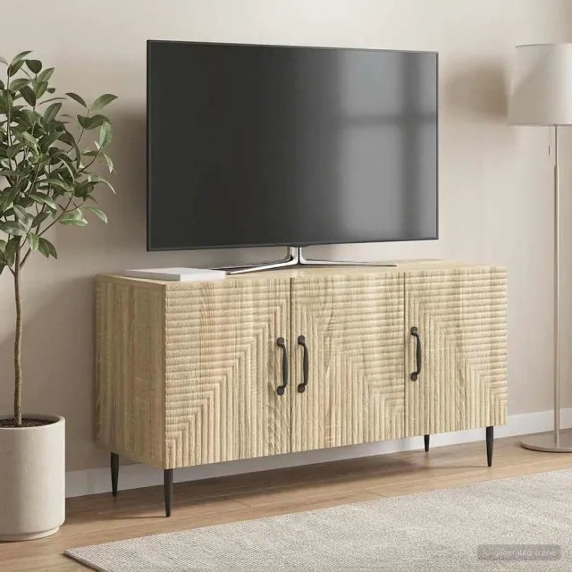 vidaXL TV-kast Sonoma Eiken 99 x 34,5 x 50 cm Bewerkt hout Bruin