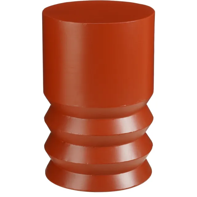 Mica Decorations Mart Bijzettafel – Bijzettafel Rond – Tafeltje – Koffietafel – Bijzet Tafel voor Woonkamer – Ook als Plantentafeltje of Plantenstandaard - Metaal – 46 x 30 cm – Rood